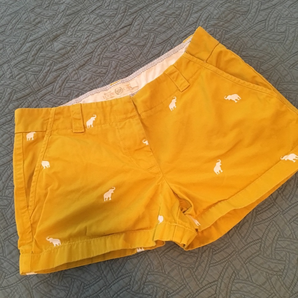 J. Crew Elephant marigold shorts